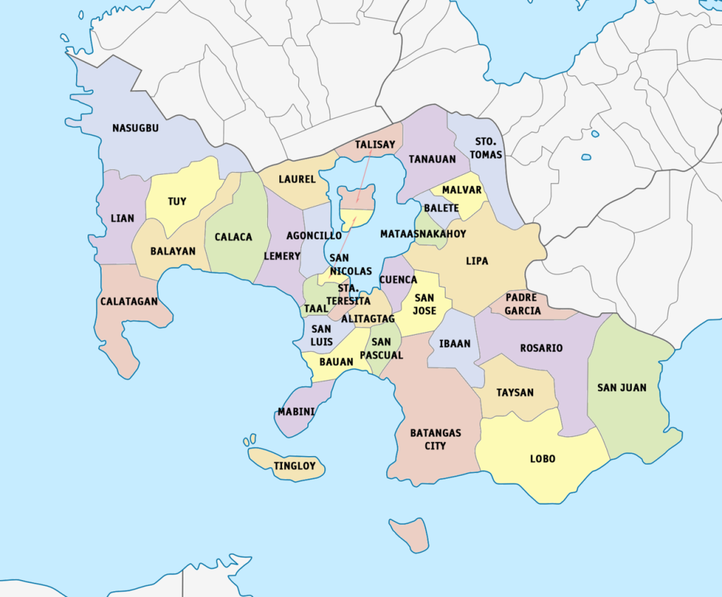 Detailed Map Of Batangas